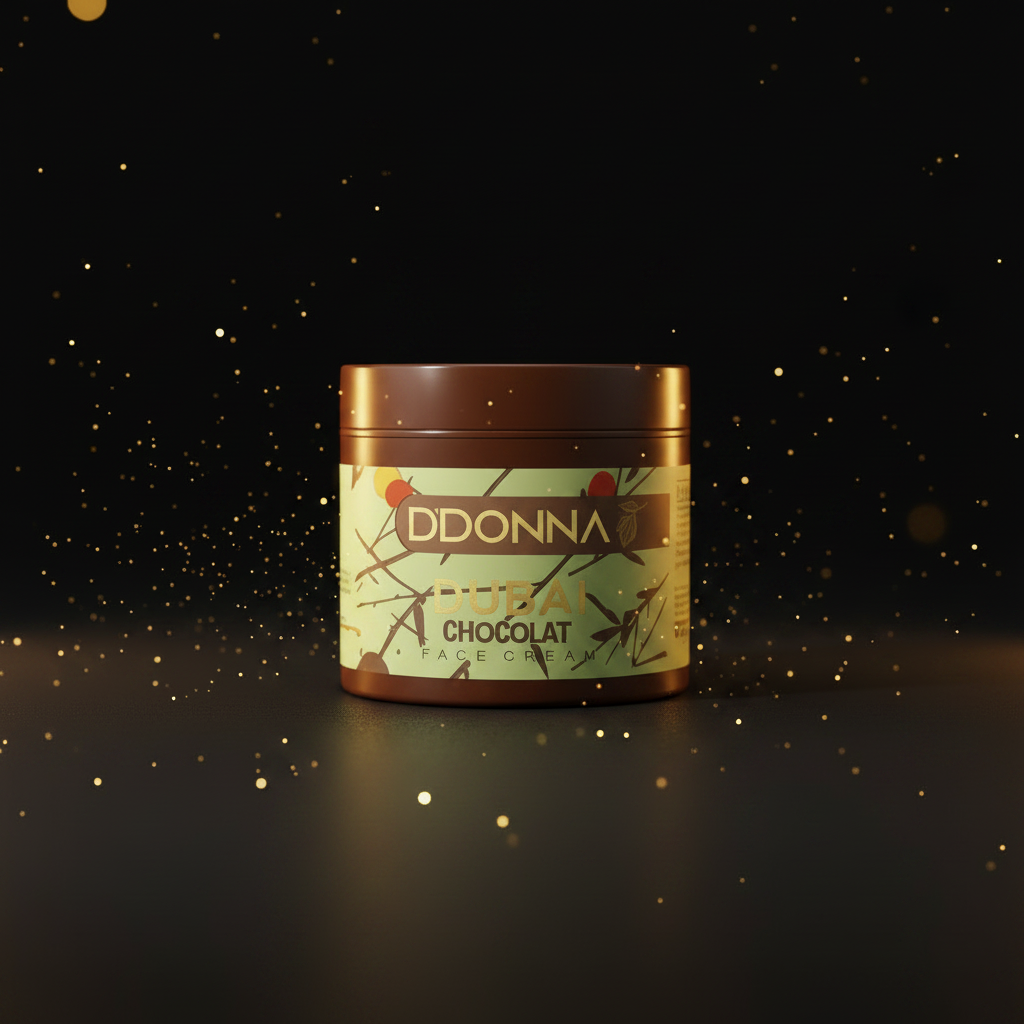 Crème Visage DDonna Dubai Chocolat fond sombre luxe