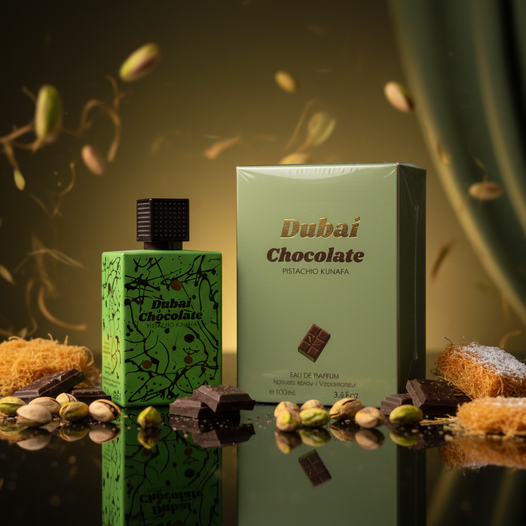 Dubai Chocolate Pistachio Kunafa - Fond Luxueux